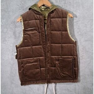 VTG 1970s Wayne Rogers Reversible Puffer Vest NWT Deadstock Hooded Gorpcore M